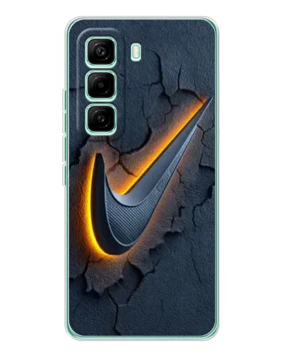 Чехол для Infinix Hot 60 Pro с картинкой «Объемный логотип Найк» Чехол для Infinix Hot 60 Pro с картинкой «Объемный логотип Найк»