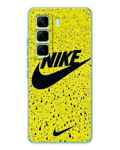 Чехол для Infinix Hot 60 Pro с картинкой «Желтый текстурный Nike» Чехол для Infinix Hot 60 Pro с картинкой «Желтый текстурный Nike»