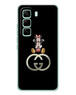 Чехол для Infinix Hot 60 Pro с картинкой «Минни Маус на лого» Чехол для Infinix Hot 60 Pro с картинкой «Минни Маус на лого»