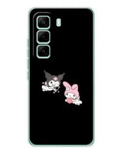 Чехол для Infinix Hot 60 Pro с картинкой «My Melody и Kuromi»