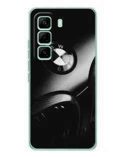Чехол для Infinix Hot 60 Pro с картинкой «Эмблема BMW — макро»