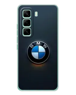 Чехол для Infinix Hot 60 Pro с картинкой «Логотип BMW — минимализм»