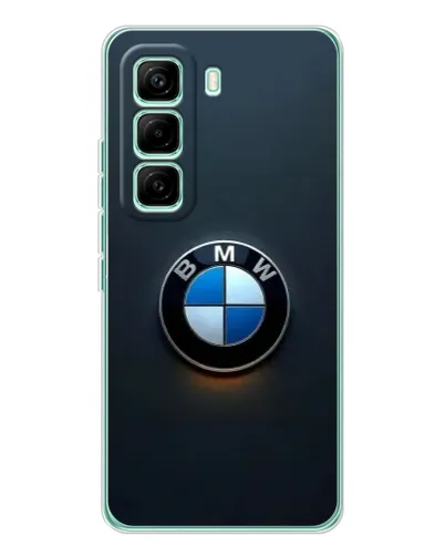 Чехол для Infinix Hot 60 Pro с картинкой «Логотип BMW — минимализм»