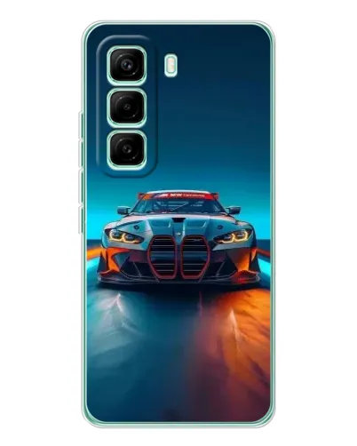 Чехол для Infinix Hot 60 Pro с картинкой «BMW — огни неона» Чехол для Infinix Hot 60 Pro с картинкой «BMW — огни неона»