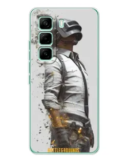 Чехол для Infinix Hot 60 Pro с картинкой «PUBG — боец в пыли»