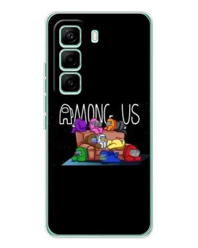 Чехол для Infinix Hot 60 Pro с картинкой «Логотип Among Us» Чехол для Infinix Hot 60 Pro с картинкой «Логотип Among Us»