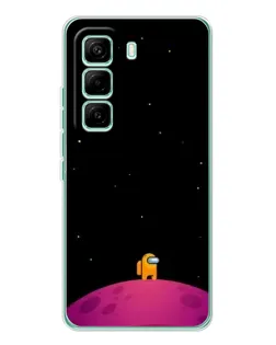 Чехол для Infinix Hot 60 Pro с картинкой «Одинокий герой на планете» Чехол для Infinix Hot 60 Pro с картинкой «Одинокий герой на планете»