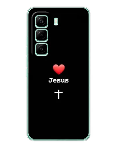 Чехол для Infinix Hot 60 Pro с картинкой «Сердце - Jesus» Чехол для Infinix Hot 60 Pro с картинкой «Сердце - Jesus»
