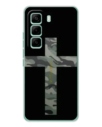 Чехол для Infinix Hot 60 Pro с картинкой «Милитари Крест» Чехол для Infinix Hot 60 Pro с картинкой «Милитари Крест»