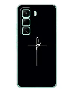 Чехол для Infinix Hot 60 Pro с картинкой «Тонкий крест»