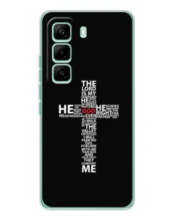 Чехол для Infinix Hot 60 Pro с картинкой «Текстовый крест»