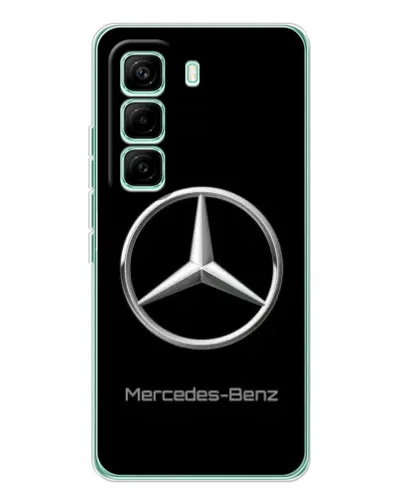 Чехол для Infinix Hot 60 Pro с картинкой «Mercedes Silver Logo»