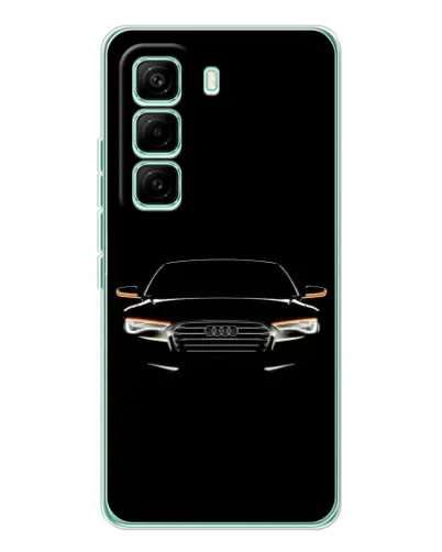 Чехол для Infinix Hot 60 Pro с картинкой «Audi — ночной контур» Чехол для Infinix Hot 60 Pro с картинкой «Audi — ночной контур»