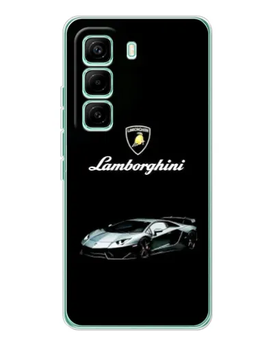 Чехол для Infinix Hot 60 Pro с картинкой «Логотип Lamborghini классика»