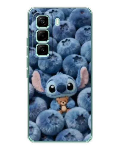 Чехол для Infinix Hot 60 Pro с картинкой «Стич и голубика»