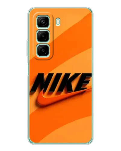 Чехол для Infinix Hot 60 с картинкой «Оранжевый драйв Nike»