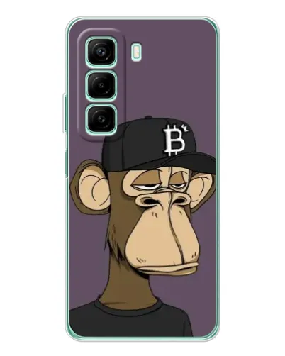 Чехол для Infinix Hot 60 с картинкой «Bored Ape в кепке» Чехол для Infinix Hot 60 с картинкой «Bored Ape в кепке»