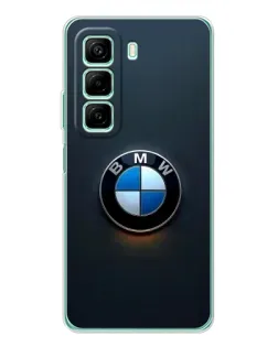 Чехол для Infinix Hot 60 с картинкой «Логотип BMW — минимализм»