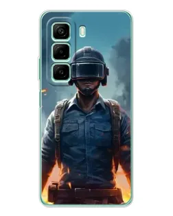 Чехол для Infinix Hot 60 с картинкой «PUBG — реалистичный герой»