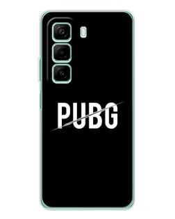 Чехол для Infinix Hot 60 с картинкой «PUBG — белый логотип»