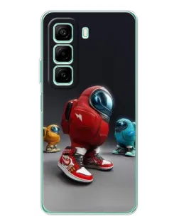 Чехол для Infinix Hot 60 с картинкой «Among Us — 3D стиль»