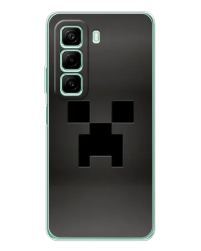 Чехол для Infinix Hot 60 с картинкой «Черный крипер градиент» Чехол для Infinix Hot 60 с картинкой «Черный крипер градиент»