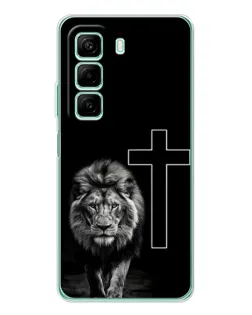 Чехол для Infinix Hot 60 с картинкой «Лев и Крест»