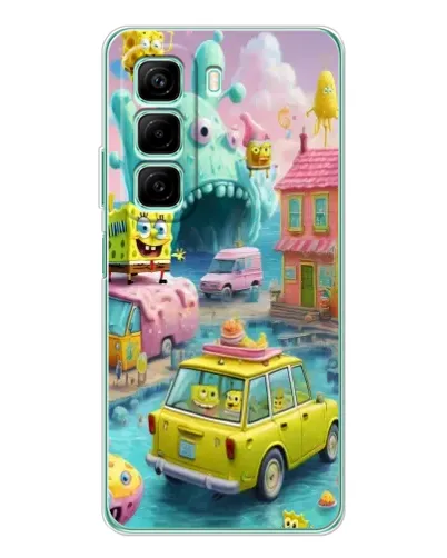 Чехол для Infinix Hot 60 с картинкой «Монстр-трак приключения»