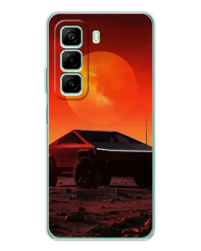 Чехол для Infinix Hot 60 с картинкой «Cybertruck на Марсе» Чехол для Infinix Hot 60 с картинкой «Cybertruck на Марсе»