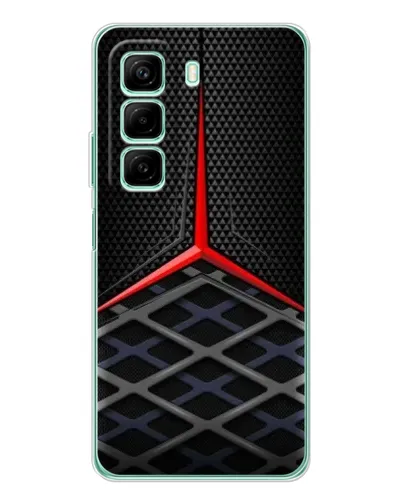 Чехол для Infinix Hot 60 с картинкой «Mercedes Carbon Grid»