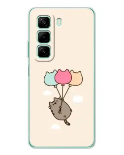 Чехол для Infinix Hot 60 с картинкой «Пушин на шариках»