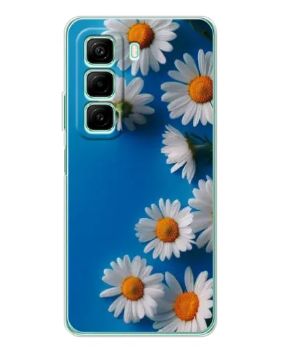 Чехол для Infinix Hot 60 с картинкой «Белоснежные маргаритки»