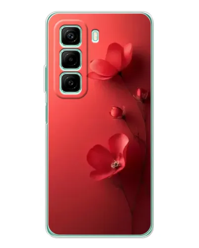 Чехол для Infinix Hot 60 с картинкой «Маковые соцветия»