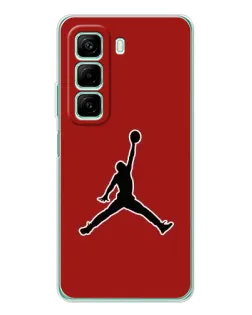 Чехол для Infinix Hot 60i с картинкой «Jordan Red Back»