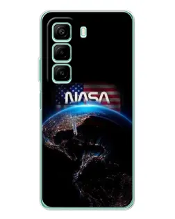 Чехол для Infinix Hot 60i с картинкой «Земля из космоса NASA»
