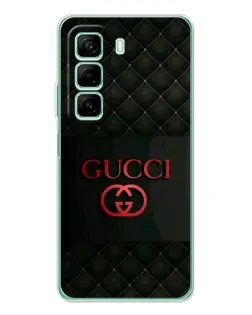 Чехол для Infinix Hot 60i с картинкой «Gucci — стеганый черный»