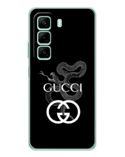 Чехол для Infinix Hot 60i с картинкой «Gucci — серебряная змея»