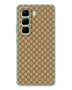 Чехол для Infinix Hot 60i с картинкой «Gucci — классический беж»