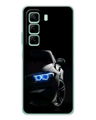 Чехол для Infinix Hot 60i с картинкой «BMW — ночной взгляд» Чехол для Infinix Hot 60i с картинкой «BMW — ночной взгляд»