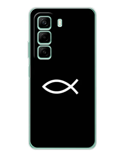Чехол для Infinix Hot 60i с картинкой «Символ рыбы Jesus» Чехол для Infinix Hot 60i с картинкой «Символ рыбы Jesus»