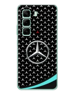 Чехол для Infinix Hot 60i с картинкой «Mercedes — бирюзовый акцент»