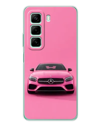 Чехол для Infinix Hot 60i с картинкой «Розовый Mercedes AMG» Чехол для Infinix Hot 60i с картинкой «Розовый Mercedes AMG»