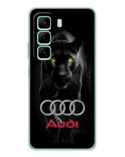 Чехол для Infinix Hot 60i с картинкой «Пантера и Audi» Чехол для Infinix Hot 60i с картинкой «Пантера и Audi»