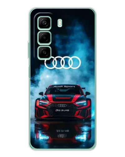 Чехол для Infinix Hot 60i с картинкой «Audi Sport — неон»