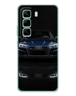 Чехол для Infinix Hot 60i с картинкой «Audi — ночное отражение» Чехол для Infinix Hot 60i с картинкой «Audi — ночное отражение»