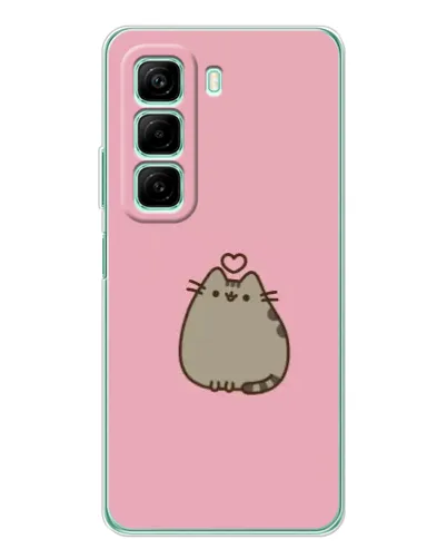 Чехол для Infinix Hot 60i с картинкой «Pusheen сердце»