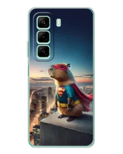 Чехол для Infinix Hot 60i с картинкой «Капи-мен супергерой»