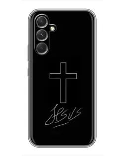 Чехол для Infinix Hot 70 Pro с картинкой «Графический крест Jesus»