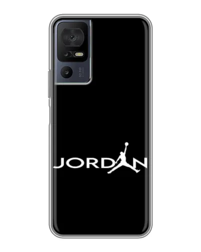 Чехол для Infinix Hot 70 с картинкой «Jordan White Logo»