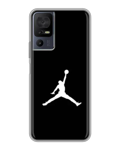 Чехол для Infinix Hot 70 с картинкой «Jordan Silhouette»